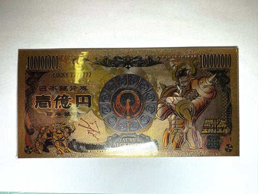 聖闘士星矢 黄金聖闘士 開運 金運片 _金牛座 款2