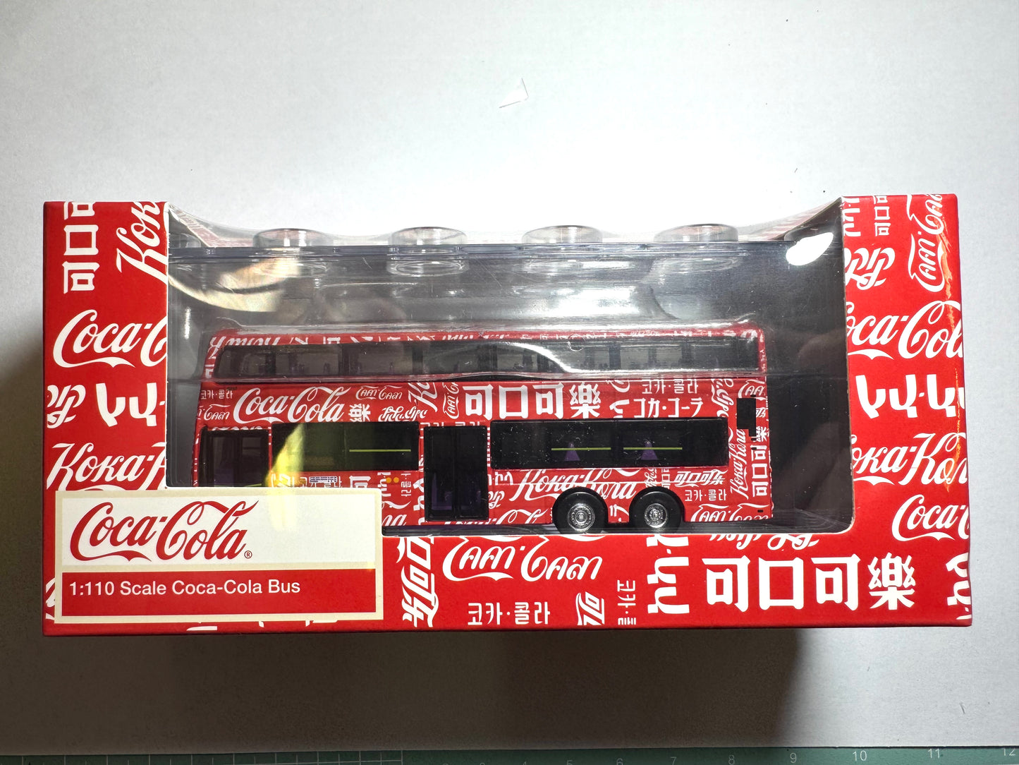 Tiny 1/110 Scale Coal-Cola Bus 可口可樂